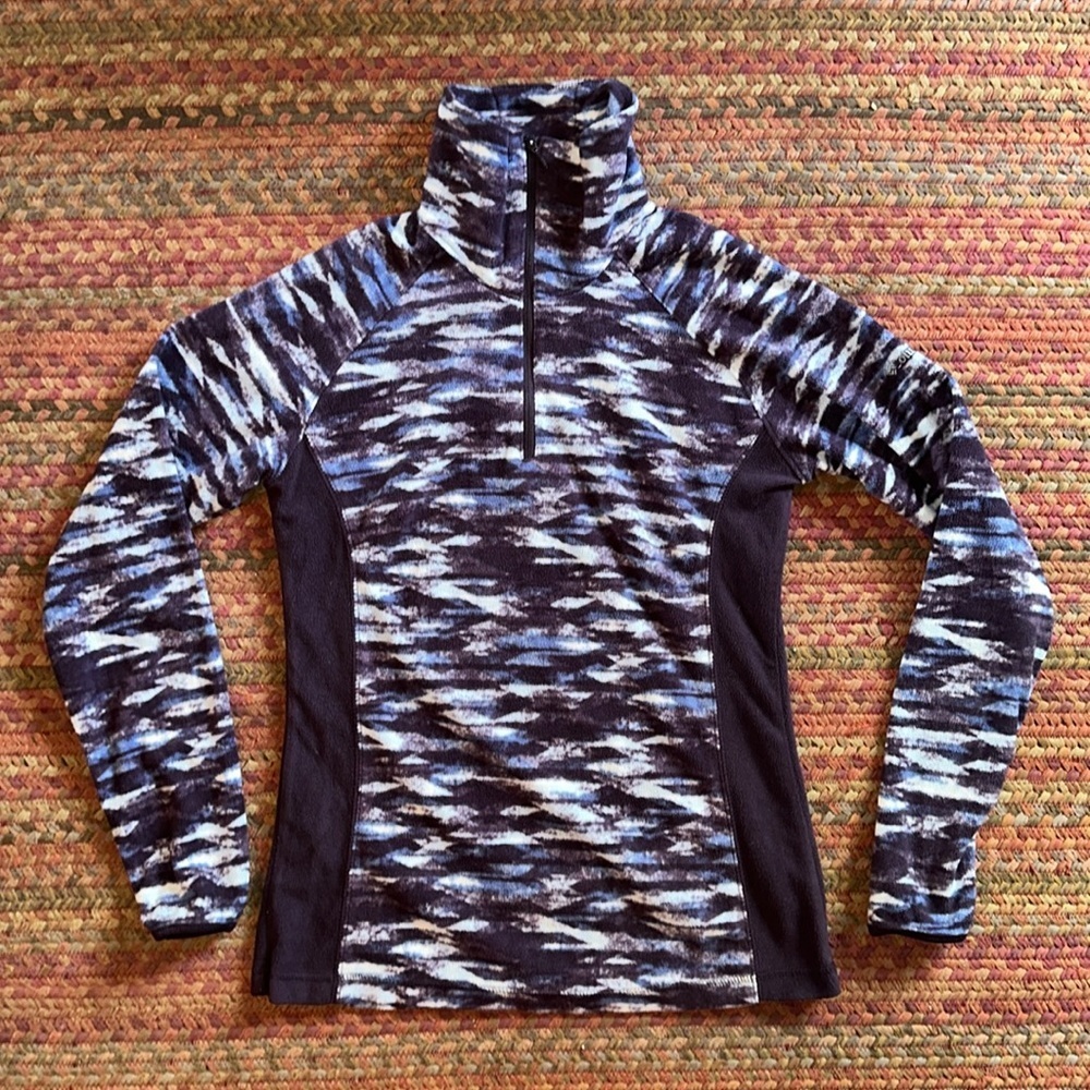 COLUMBIA PURPLE WINTER WARM FLEECE QUARTER ZIP PULLOVER